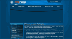 Desktop Screenshot of anitaplastics.com