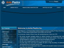 Tablet Screenshot of anitaplastics.com